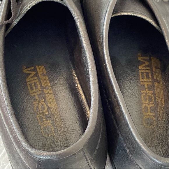 Florsheim Idlers Black Soft Leather Slip-On Lace-Up Loafers Men's sized 10B - Picture 7 of 14